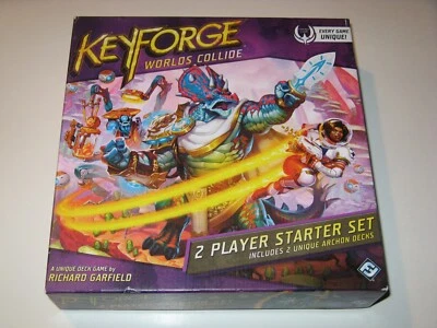 Keyforge Worlds Collide 2 Player Starter Set NEW unpunched Fantasy Flight - Image 1 of 4