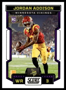 2023 Score #346 Jordan Addison RC Minnesota Vikings - Picture 1 of 2