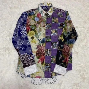 Louis Vuitton Long Sleeve Shirt Silk All Over Pattern Floral - Picture 1 of 9