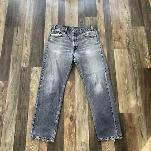Jeans Levi's 505-0259 Gris Envejecido Marrón - Pestaña Naranja W33 L28.5 *Hechos en EE. UU. - Imagen 1 de 20
