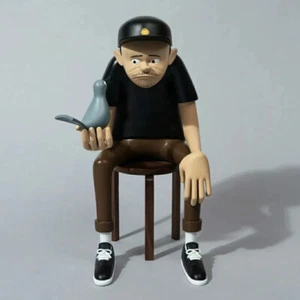 Yusuke Hanai Hombre Con Puente Arte Negro Resina Escultura Estatua Decoración Juguete H15 pulgadas - Imagen 1 de 4