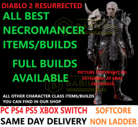 ✅PC PS4 PS5 XBOX SWITCH✅ NECRO ALL BEST ITEMS BUILD DIABLO 2 RESURRECTED D2R