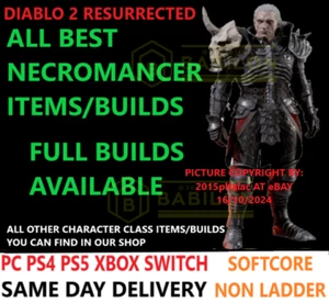 ✅PC PS4 PS5 XBOX SWITCH✅ NECRO ALL BEST ITEMS BUILD DIABLO 2 RESURRECTED D2R - Picture 1 of 104