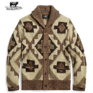 NEW Rare Beauty RRL Ralph Lauren Knit Cardigan Multicolor Front Pocket Size S - Picture 1 of 3