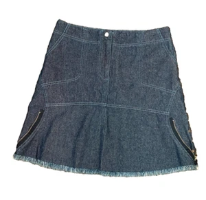 Vintage Ana Sousa Skirt Women Small Denim Short Size 8 - Picture 1 of 14