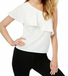 SB by Sachin & Babi Ivory White Womens XL One Shoulder Blouse New - Picture 1 of 8
