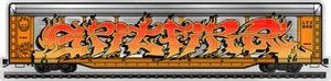SpitFire X SAVIE GRAFFITI TRAIN STICKER 7" - Limited Edition skateboard sticker - Picture 1 of 1