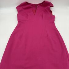 Trina Turk Womens Cap Sleeve V-Neck Sheath Dress Pink Size 10 FLAw