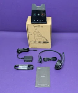 New Jabra Mono Wireless Headset w/ Charging Station Engage 65 SE 9653-553-125 - Zdjęcie 1 z 12