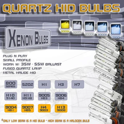 Stark HID Xenon Replacement Bulbs Pair for HID Light Kit - Single / Hi Lo - Image 1 of 4
