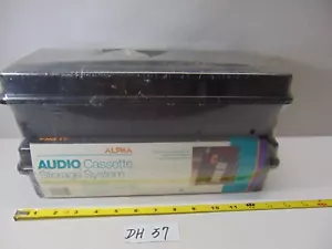 Alpha CASSETTE STORAGE CASE 15 TAPE CAPACITY Plastic storage NOS 90's Lot of 2 - Picture 1 of 5