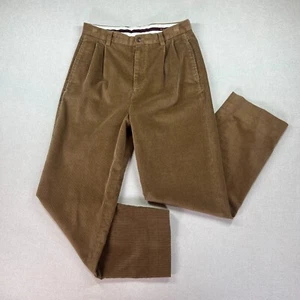 VTG Brooks Brothers Corduroy Pants Boys Size 18 (30x28) Brown Wide Wale Classic - Picture 1 of 17