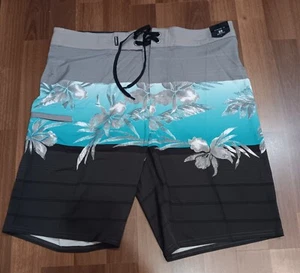 O'NEILL Men Hyperfreak shorts 20" at the knee beach boardshorts Size 32 stretch - Imagen 1 de 11