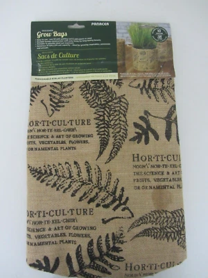 NEW Panacea 10 Gallon Burlap Reusable Grow Bag Pot Handles Botanical - Image 1 of 4