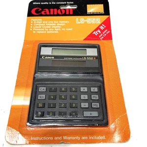 Calcolatrice solare Canon LS-552 nuova sigillata nella confezione - Foto 1 di 8
