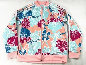 Adidas Superstar Track Jacket Youth XL Pink 3 Stripes Girls XL Read - Picture 1 of 9