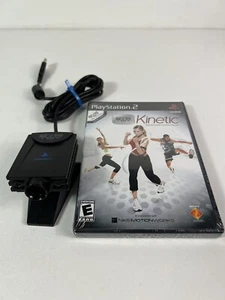 PS2 Playstation 2 Eye Toy Camera with New Sealed Video Game Kinetic - Picture 1 of 9