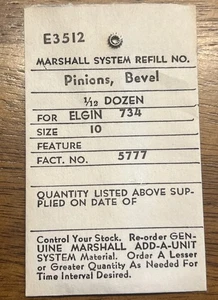 Elgin 734 Uhr 10 Größe Schrägritzel - Bild 1 von 2