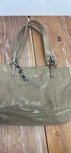 B. Makowsky leather snake embossed tote - Picture 1 of 3