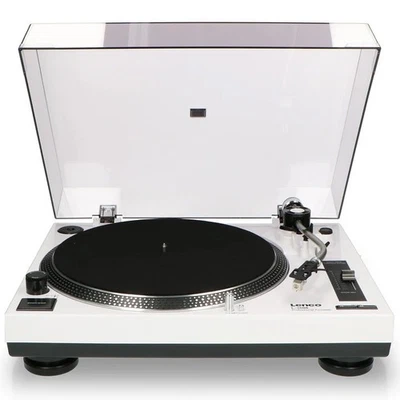 Lenco L-3808 White - Plattenspieler mit Direktantrieb - Pitch Control - weiß 🎁 - Bild 1 von 4