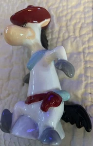 Statuina vintage Hanna-Barbera antropomorfa QuickDraw McGraw porcellana 4" - Foto 1 di 7
