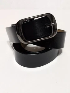 Echtleder Herren Gürtel elegant lässig schwarz weich 1,25" breit Neu ohne Etikett sehr schön - Bild 1 von 12