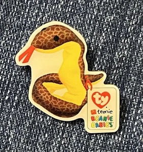 Slither The Snake McDonald’s Ty Teenie Beanie Babies Crew Pin 2002 Vintage - Picture 1 of 2