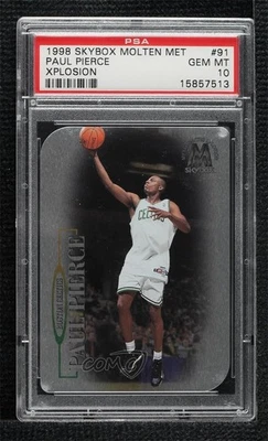 Skybox Molten Metal Smiths Xplosion 1998 Paul Pierce PSA 10 GEM MT Rookie RC HOF Foto 1 de 2