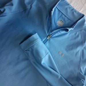 Under Armour Damen Pullover Shirt blau Viertelreißverschluss Langarm sportlich - Bild 1 von 6