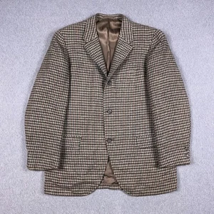 Blazer de Colección Hickey Freeman para McCann para Hombres Talla 39 Tweed Pata de Gallo - Imagen 1 de 16