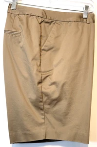 Worthington Damen moderne Passform khaki Chino Shorts vorne flach Eingrifftasche Größe 18W - Bild 1 von 9