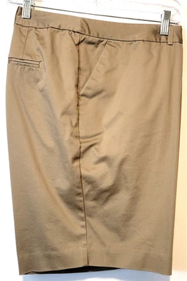 Worthington Woman Modern Fit Khaki Chino Shorts Flat Front Slash Pocket Size 18W - Image 1 of 4