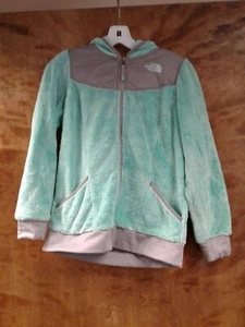 The North Face foam green fleece jacket girls large 14/16 - Picture 1 of 2