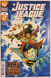 JUSTICE LEAGUE #44 FIRST PRINT "PERIL IN THE PITS OF TARTARUS!" BATMAN SUPERMAN! - Picture 1 of 2