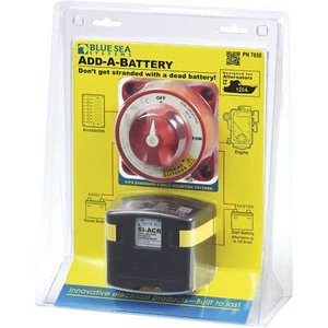 Kit de batería adicional Blue Sea 7650 120A interruptor de batería relé de carga automática - Imagen 1 de 1