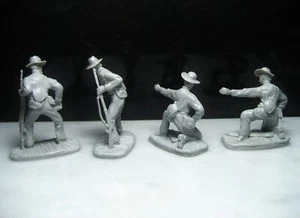 Civil War ACW 54mm Toy Soldiers 4 1/32 CS Confederate Rebel Butternut & and Blue - Picture 1 of 12