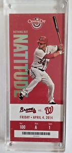 2014 WASHINGTON NATIONALS vs BRAVES BASEBALL TICKET ERÖFFNUNGSTAG - NEUWERTIG - Bild 1 von 2