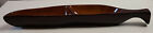 Wooden Pea Pod Divided Dish Philippines Mahogany Color Stain Serving Snack Tray