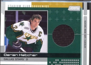 2000-01 Topps Stadium Club Souvenirs Jersey Material #SCS3 Derian Hatcher Stars - Picture 1 of 2