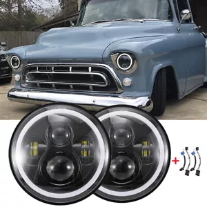 Lámpara redonda DRL de 7" para camioneta Tri-five Chevy 3100 - Imagen 1 de 10
