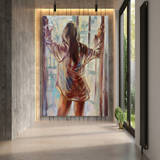 Arte de mujer Sexy, pintura abstracta en lienzo, arte de pared, decoración...