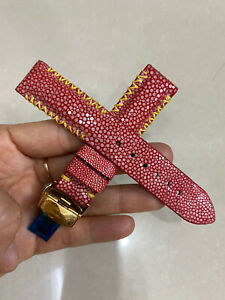 20mm  Red   Genuine Stingray WATCH STRAP BAND ( Make your request )