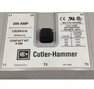 C825KN10 Cutler-Hammer Series A2 110V-120V Coil 3 Poles 200 Amps 600V NEW - Picture 1 of 3