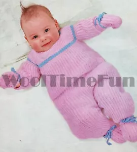 Knitting Pattern Baby Jumper/Sweater/Leggings/Hat/Hoodie/Mittens. Outdoor Set. - Picture 1 of 1