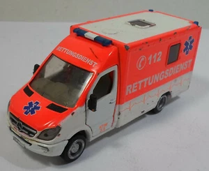 SIKU VTG No 2108 AMBULANCE RTW 2-5 RETTUNGSDIENST 5'' DIE-CAST TOY CAR - Picture 1 of 12