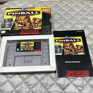 SNES  Super Pinball Behind The Mask, Super Nintendo CIB, Complete - Picture 1 of 5