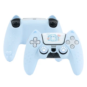 GeekShare PlayStation 5 Controller Silicone Soft Skin Case Cover Blue Shell - Picture 1 of 7