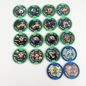 Yo-Kai Watch U Medals Lot Of 18 Green Blue Yokai U Medals Japanese Bandai - Picture 1 of 5