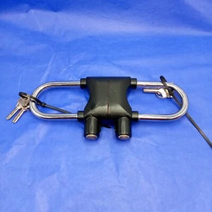 High Security Rigid Handcuffs – Heavy Duty Transport Cuffs Escapology Lock + Key - Imagen 1 de 6