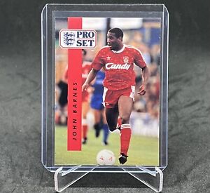 JOHN BARNES 1990/91 Pro Set Soccer Card LIVERPOOL 112 PSA